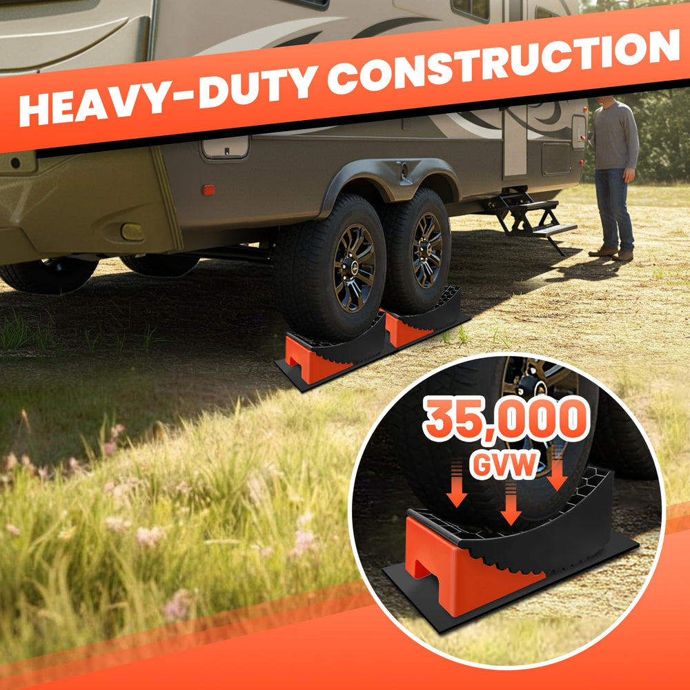ROBLOCK blocks compatible with travel trailers up to 32 inch tires