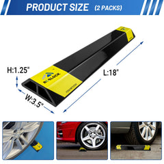ROBLOCK garage parking aid 2-pack with foam-backed adhesive for quick, drill-free installation.