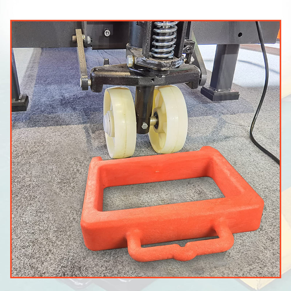 ROBLOCK pallet jack chock built-in handle for easy carry and storage