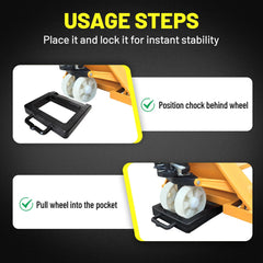 ROBLOCK built-in rubber handle enables easier carrying and storage.