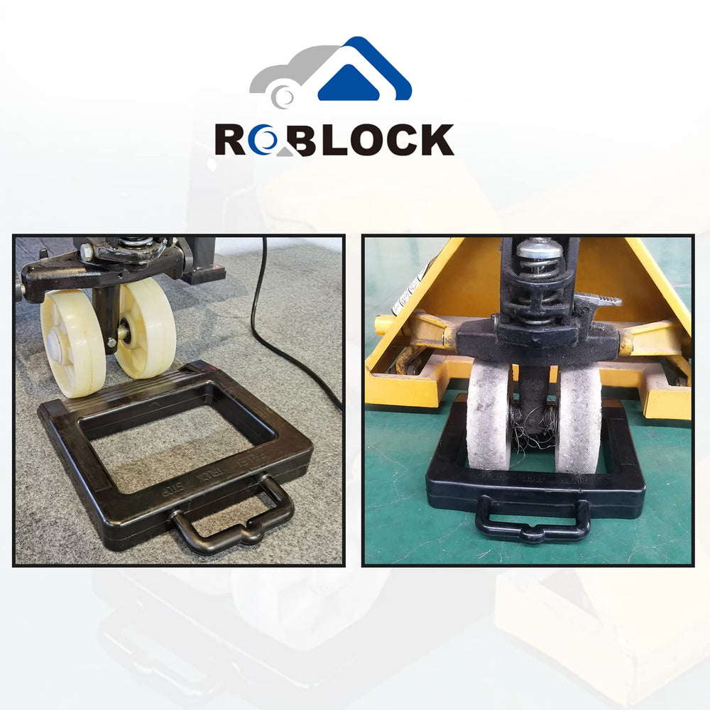 ROBLOCK chock in warehouse use helps fix pallets during loading