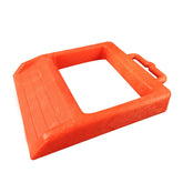 ROBLOCK pallet jack chock stabilizer in use stabilizing wheels during loading