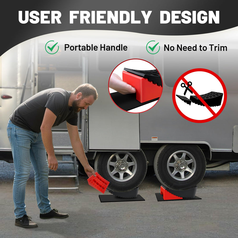 ROBLOCK blocks fit tires up to 32 inches for broad trailer compatibility