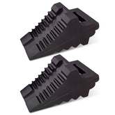 ROBLOCK solid rubber wheel chock in 8.6x3.7x4.7 inches for sturdy parking