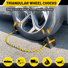 ROBLOCK durable rubber wheel chocks deliver reliable traction