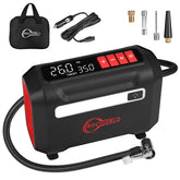 ROCGORLD R8 front view showing compact pump and rugged casing for portable convenience