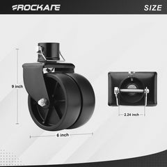 Rockane heavy-duty 2000lbs trailer jack wheel for reliable tongue weight handling