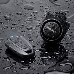 RockBros 115dB siren with LED indicator communicates active security status.