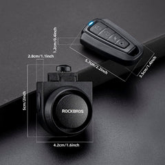 RockBros waterproof casing keeps the unit protected against rain and snow.
