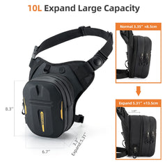 ROCKBROS Drop Leg Bag waterproof hard shell protecting contents from rain
