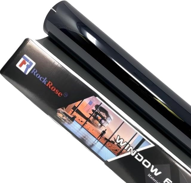 RockRose 50% carbon window film roll offers privacy and UV protection.