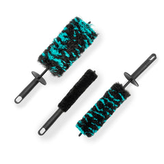 Rocktex wheel brush large face for swift, scratch-free rim cleaning.