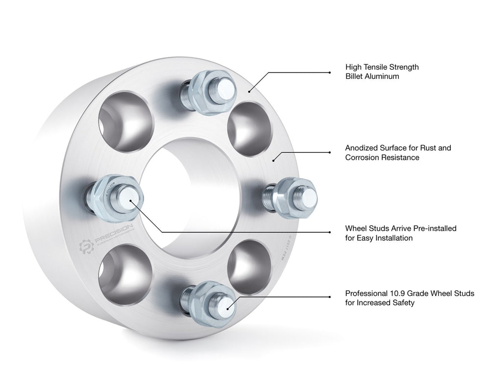 RockTrix spacers with heat-treated studs and anodized finish for durability.