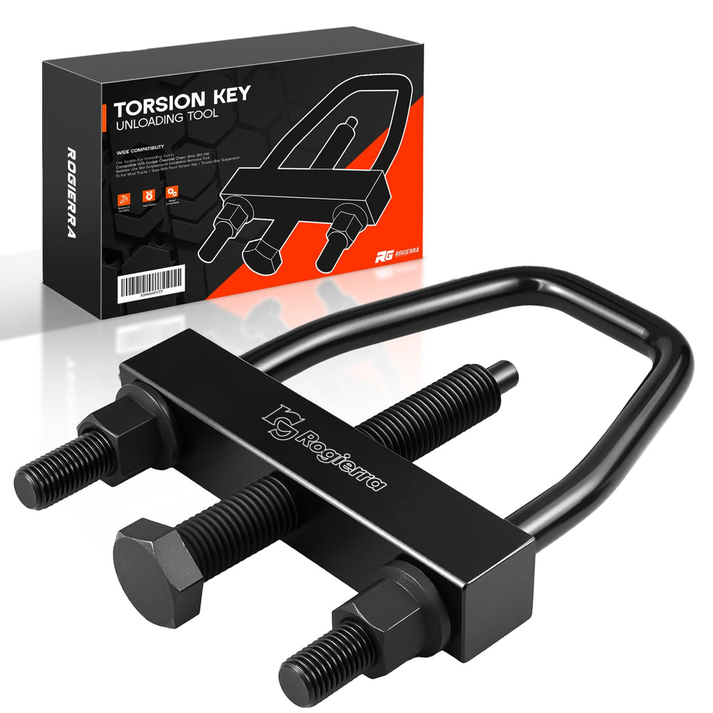 Rogierra torsion key unloading tool front view for truck suspension work