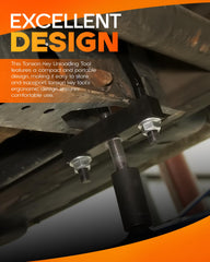 Rogierra torsion key unloading tool grip detail with powder coated steel