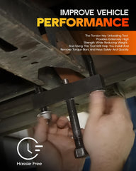Rogierra torsion key unloading tool in use with secure grip