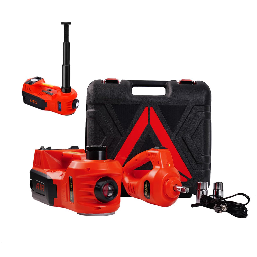 ROGTZ electric hydraulic jack in action lifting a vehicle safely and efficiently