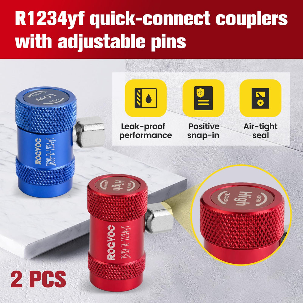 Rogvoc R1234yf O-ring seal focuses on leak protection during service.