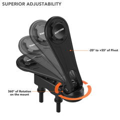 Rokform aircraft-aluminum construction signals lightweight strength for daily motorcycle use.