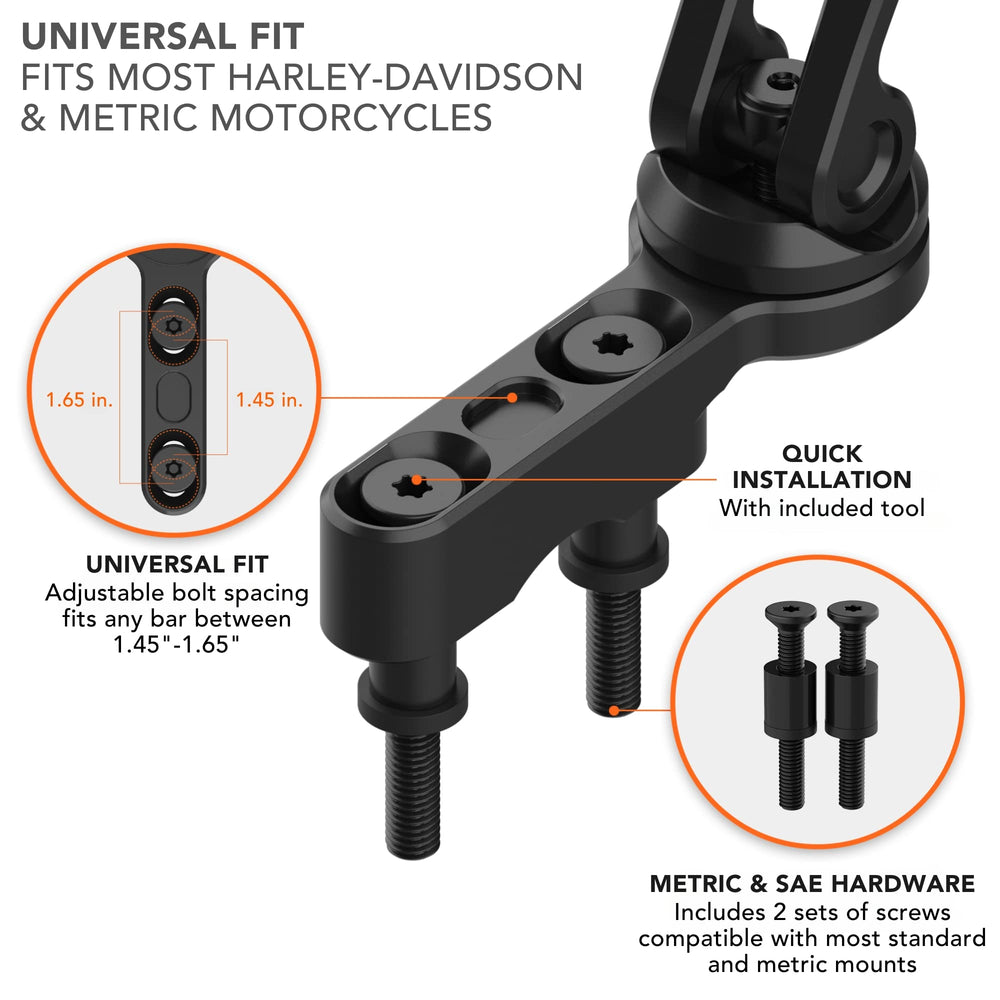 Rokform magnetic-secure phone on perch mount emphasizes quick access and strong hold.