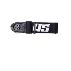 Roko QS-40 quick strap side view highlights helmet-side hanging to prevent fogging.