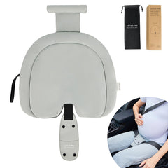 ROLROLCARE cushion with integrated lap pad offering belt pressure relief for travel