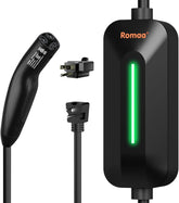 Romaa Level 1–2 charger setup for Tesla at home.