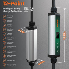 Romaa portable charger includes wall bracket and carry bag for mobility.