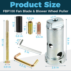 Romalon FBP100 heavy-duty steel body demonstrates durability for furnace maintenance.