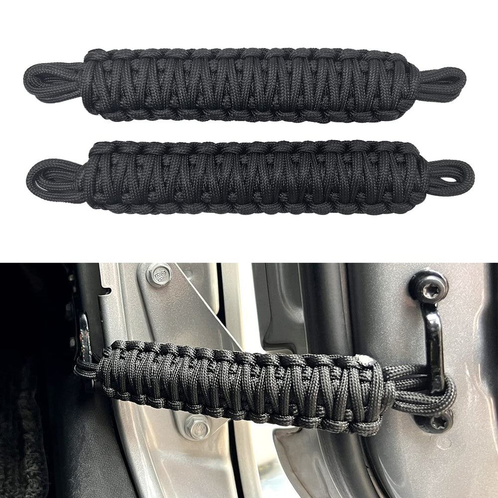 ROMASO door limit strap for Jeep Wrangler on 1987-2023, two-pack for secure door control.