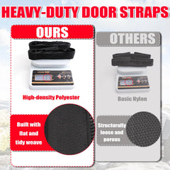 ROMASO door straps close view highlights high-density polyester construction.