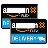 ROMINVIC Flex Driver magnets on car for clear daytime visibility.