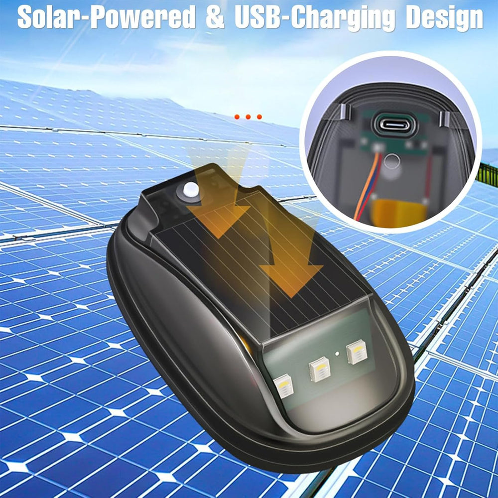 RONGGE light-sensing auto-off feature activates with low light and vibration.