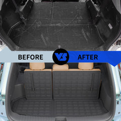 Rongtaod trunk mat protector shows all-round trunk shielding.