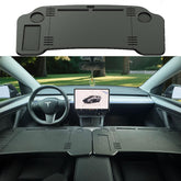 Ronsoile car desk for Tesla Model 3/Y provides a stable laptop workspace.