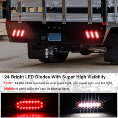 RONSTA taillight installed on trailer showing easy 12-inch wiring harness.