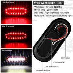 RONSTA 6-inch oval light in rain test highlighting IP67 waterproof performance.