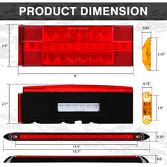 RONSTA mini marker lights kit enhances trailer visibility and compliance.