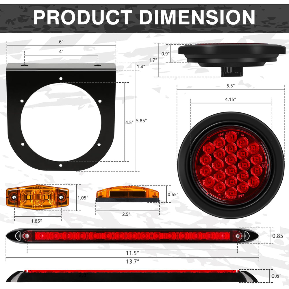 RONSTA mini side marker lights highlight edge signaling for safer backing.