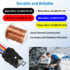 Ronybuy automotive-relay-application suitable for horns, lights, and cooling fans.