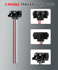Ronybuy red turn signal wire guides easy power connection.