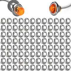 Ronybuy bezel for round marker lights with durable stainless steel finish.