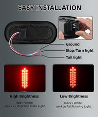 Ronybuy sealed-round light pigtail enabling weather-tolerant stop/turn/tail operation.
