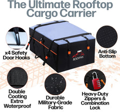 RoofPax installation works with or without rack to fit most vehicles