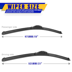 Rooppa easy-installation wiper blades shown for quick replacement