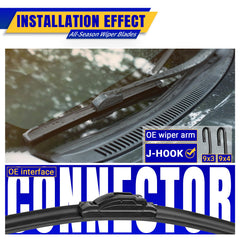 Rooppa 22-inch wiper blade for Lexus IS300 enhances windshield clarity in rain