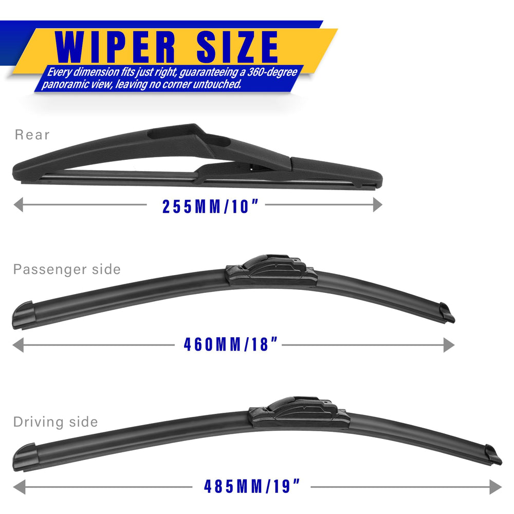 Rooppa 18-inch wiper blade for Mini Cooper provides reliable all-weather wiping