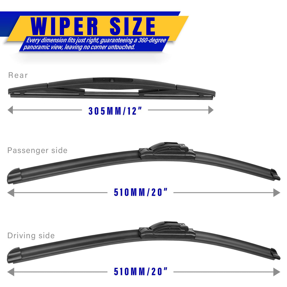 Rooppa Nissan Cube 20-inch wiper blade delivering smooth front wipe