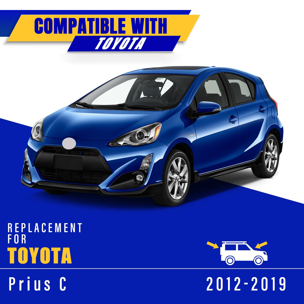 Rooppa Prius C OEM replacement wipers offer reliable all-weather performance.