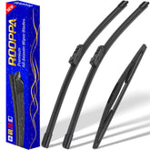 Rooppa Subaru Impreza Crosstrek wipers front view with full-coverage blades for rain